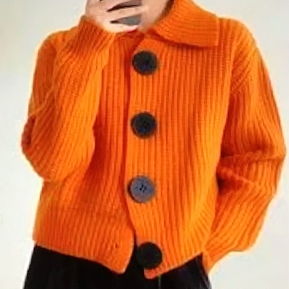 Source Unknown Sweaters - Tangerine orange Cardigan size L